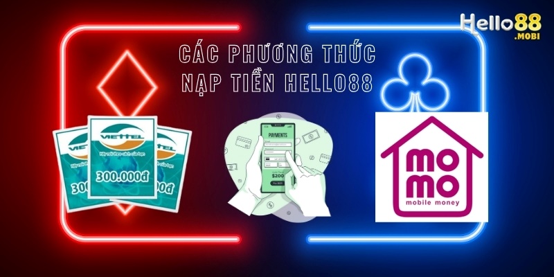 Các phương thức nạp tiền Hello88